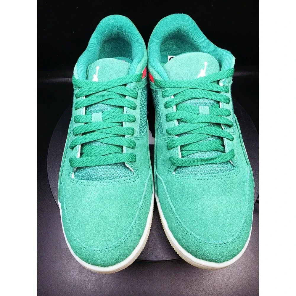 Jordan Flight Court Low Top Lace-Up Suede Sneaker Malachite/Sail US 10.5 MEN